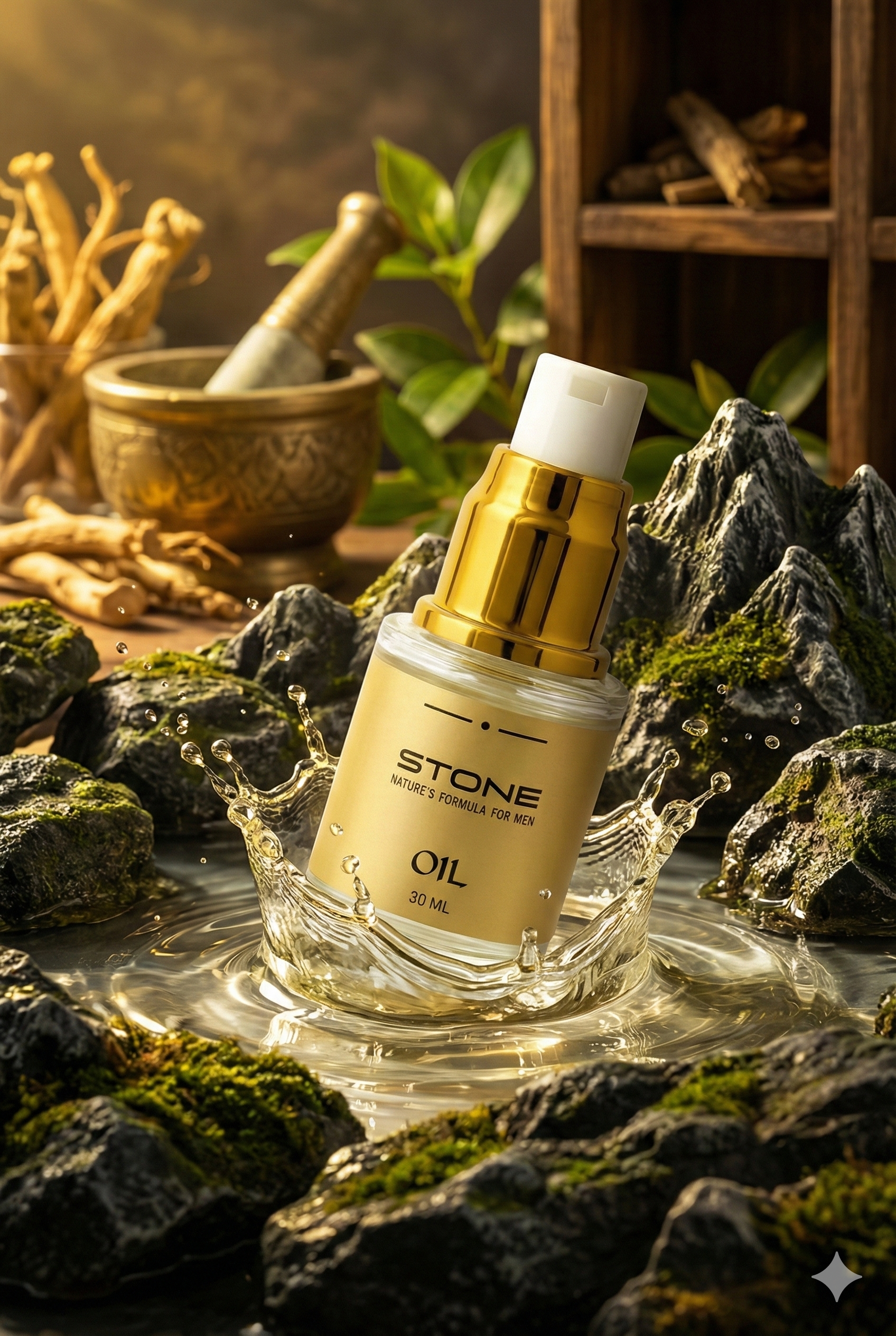 Ayurvedic Herbal Massage Oil for Men