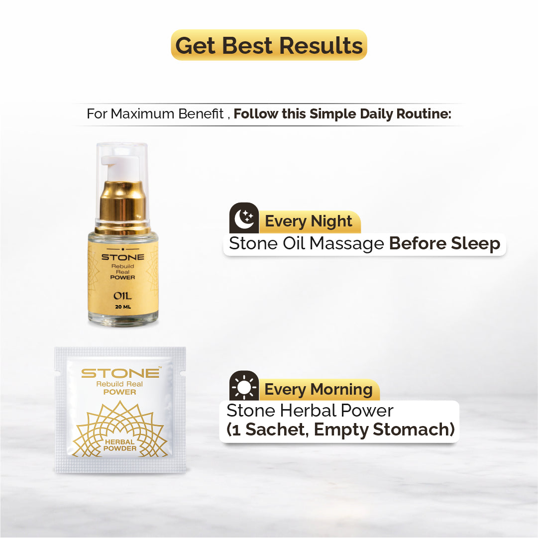 Stone Oil + Herbal Powder Combo