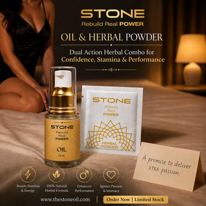 Stone Oil + Herbal Powder Combo Pack
