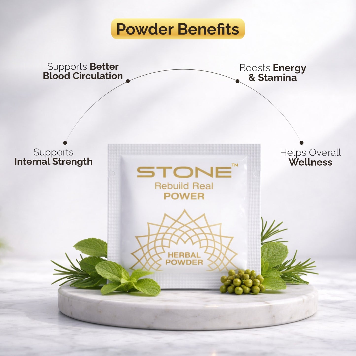 Stone Oil + Herbal Powder Combo Pack