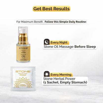 Stone Oil + Herbal Powder Combo Pack