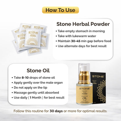 Stone Oil + Herbal Powder Combo Pack