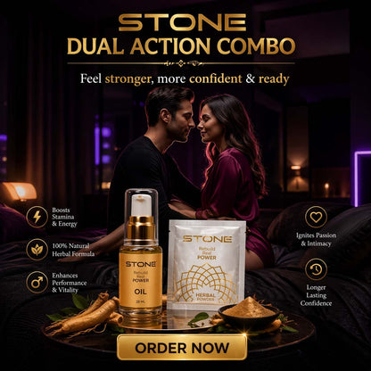 Stone Oil + Herbal Powder Combo